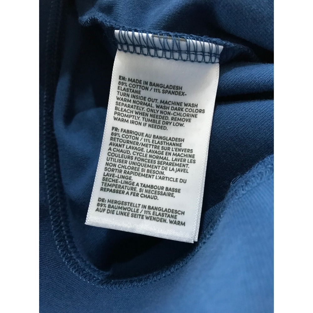 Tall NWOT Lands' End Women's L 12-14 Blue Stretch Pull-On Pants Coastal Preppy - Picture 7 of 9